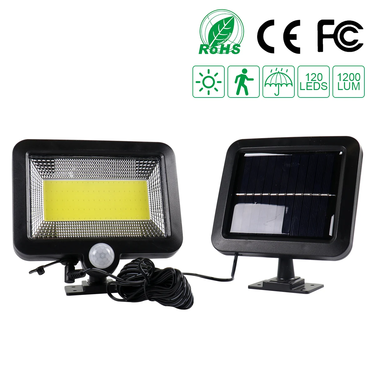 QIFU 3 Modes LED Solar Light Outdoor Motion Sensor Night Wall Waterproof Emergency Garden Lamp Street Path Lam | Лампы и освещение