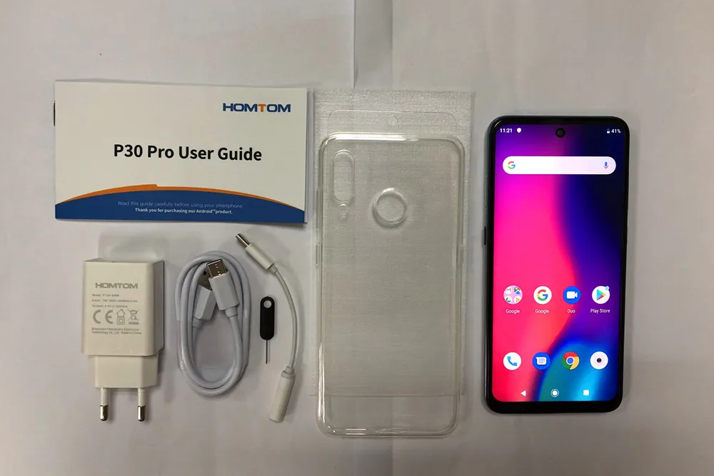 Глобальная версия HOMTOM P30 pro MT6763 Восьмиядерный 4 Гб 64 Гб Смартфон 6,41 дюймов Android 9,0 задняя 13 МП Тройная камера мобильный телефон