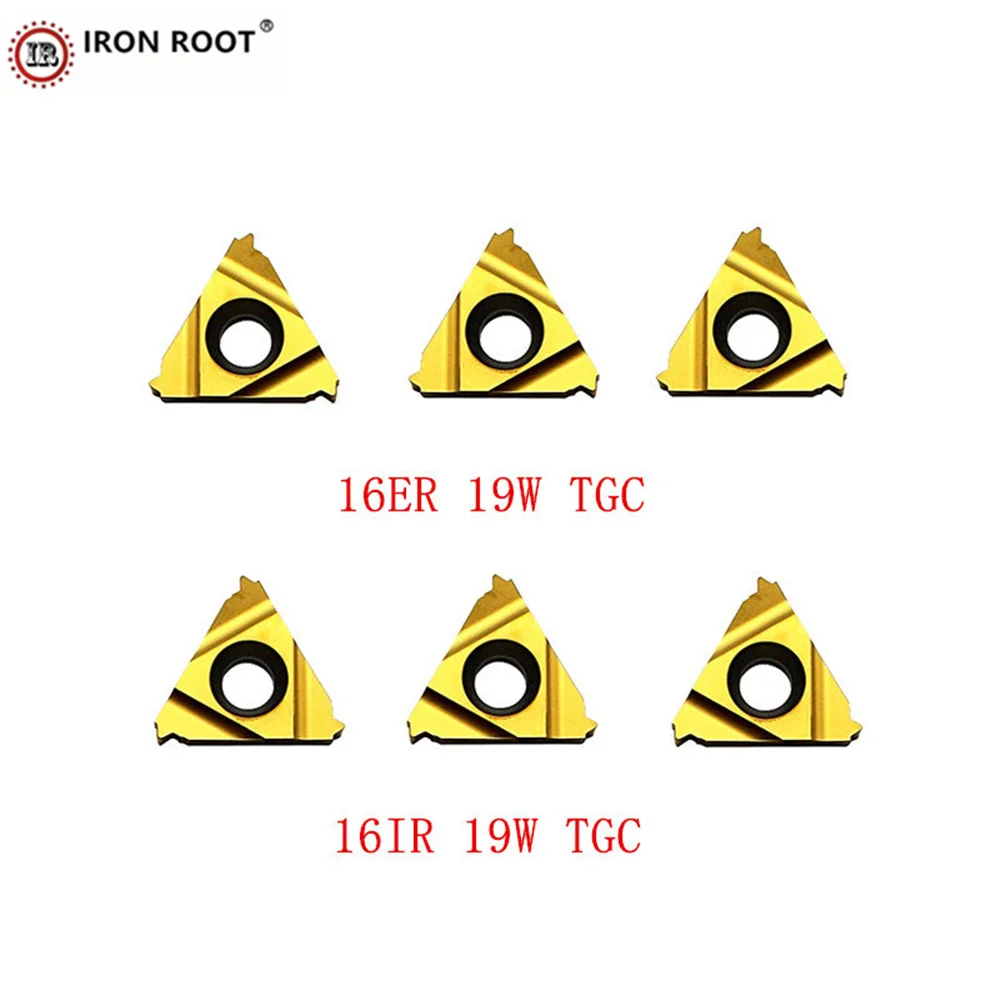 

IRON ROOT 16ER,16IR,10W,11W,12W,14W, 16W,19W, TGC CNC Lathe Tools Metal Threaded Carbide Inserts For SER,SEL,SNR,SNL