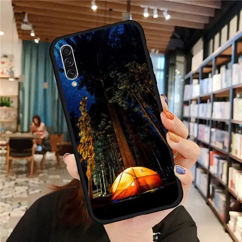 

Nature Mountain Camping sky Phone Case For Samsung galaxy A S note 10 7 8 9 20 30 31 40 50 51 70 71 21 s ultra plus