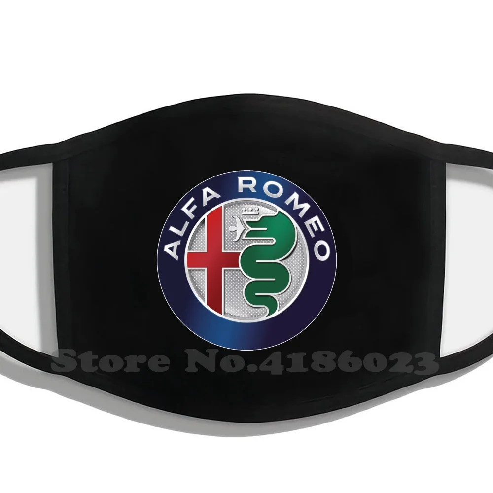 

Alfa Romeo Logo Half Face For Men Women Ladies Diy Mouth Masks Alfa Romeo Racing Ferrari Fiat Car Lancia Rally Italy Tuning