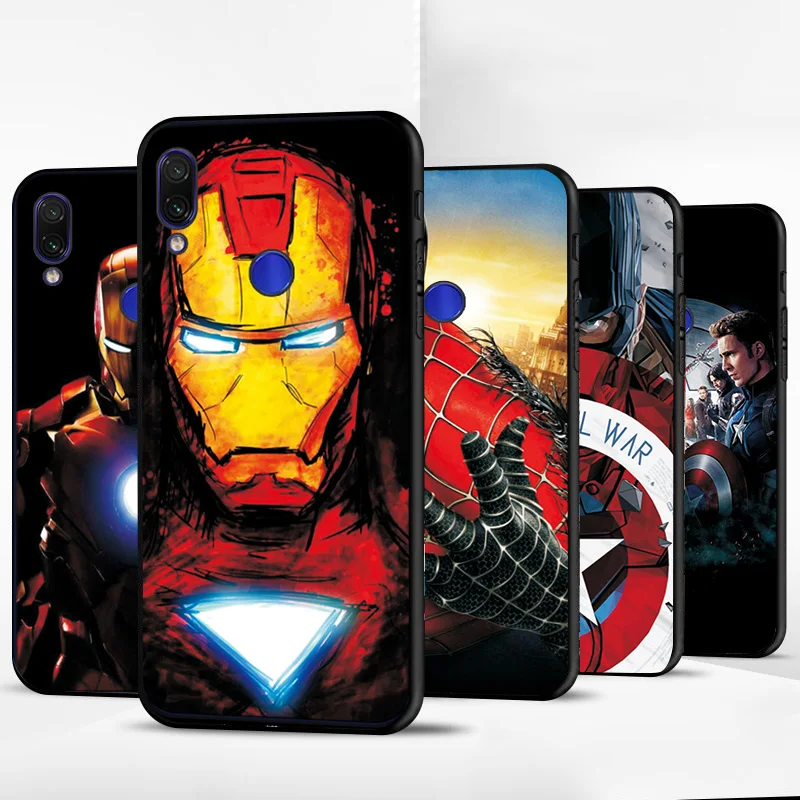 Черный ТПУ силиконовый чехол для Xiaomi Redmi S2 чехол для Redmi S 2 Marvel Капитан Америка чехол для телефона бампер для Redmi S2 5,99 дюймов