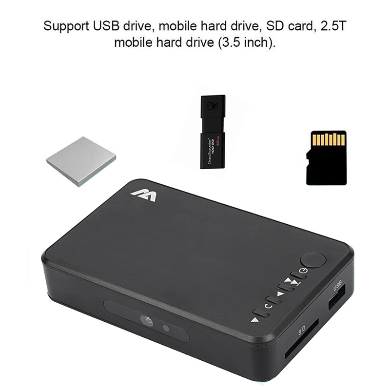 1080P Full HD мини мультимедийный плеер Autoplay USB внешний HDD медиаплеер с SD U диском