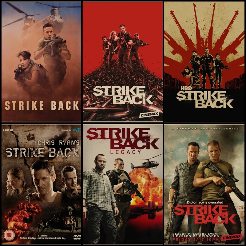 

Buy three to send one Strike Back Philip Winchester TV series poster retro art poster classic home decoration kraft poster