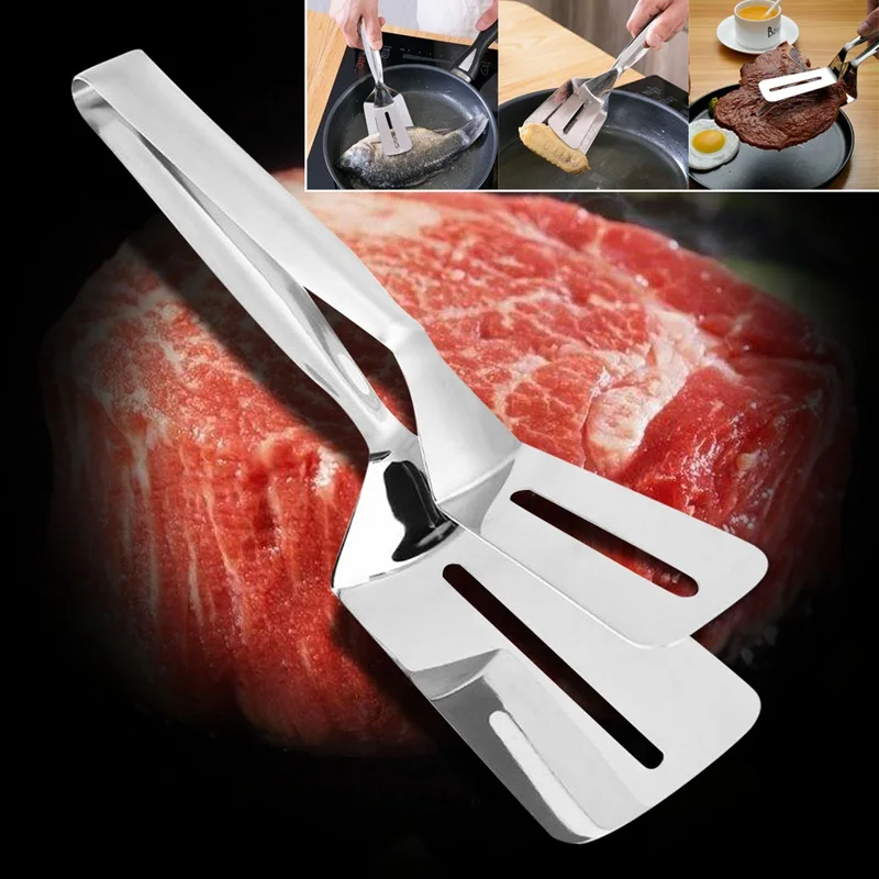 Новый многофункциональный пищевой нержавеющей стали барбекю щипцы хлеб