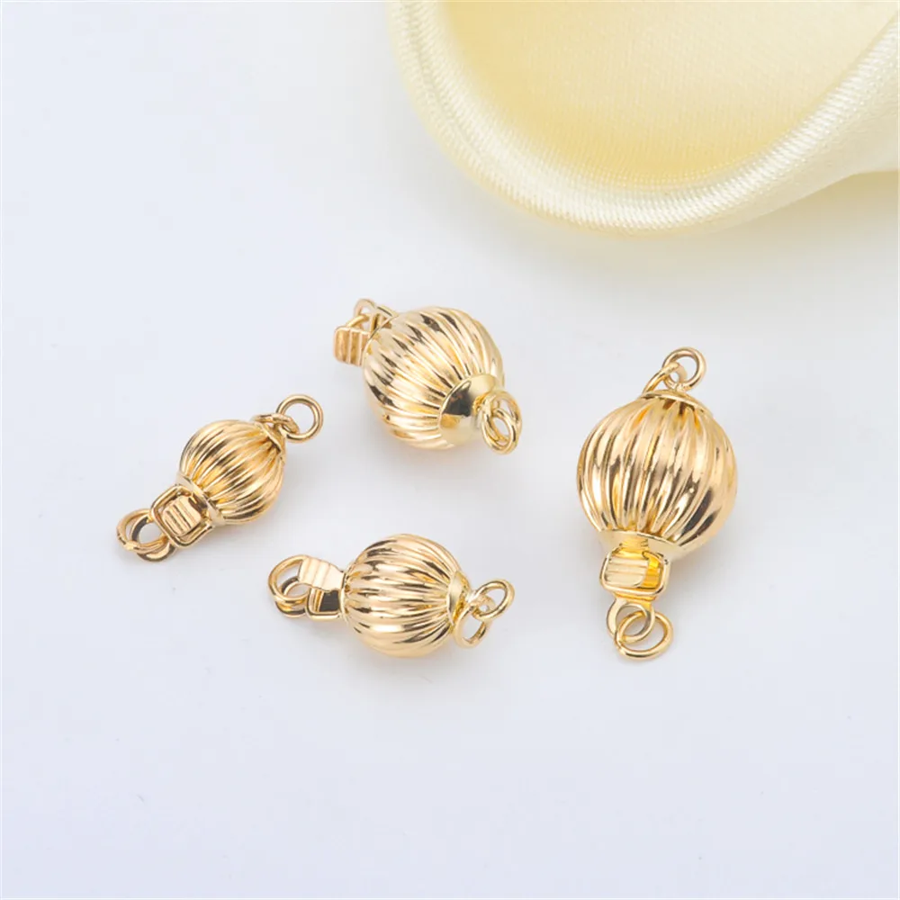 

Au750 G18K gold clasp natural freshwater pearl necklace clasp bracelet clasp lantern clasp allergy proof