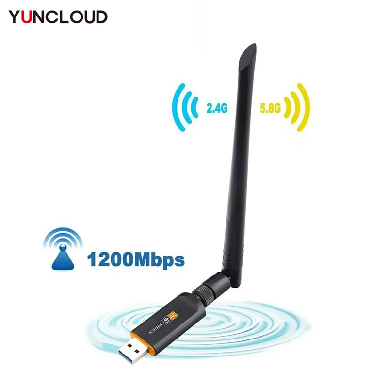 

Беспроводная USB Сетевая мини-карта, 1200 Мбит/с