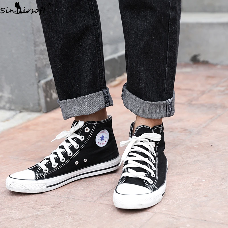 Мужские свободные прямые джинсы в Корейском стиле с широкими штанинами весна