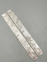 china fine workmanship tibetan silver white copper sculpture%e2%80%98tiger%e2%80%99paper weight metal crafts home decoration