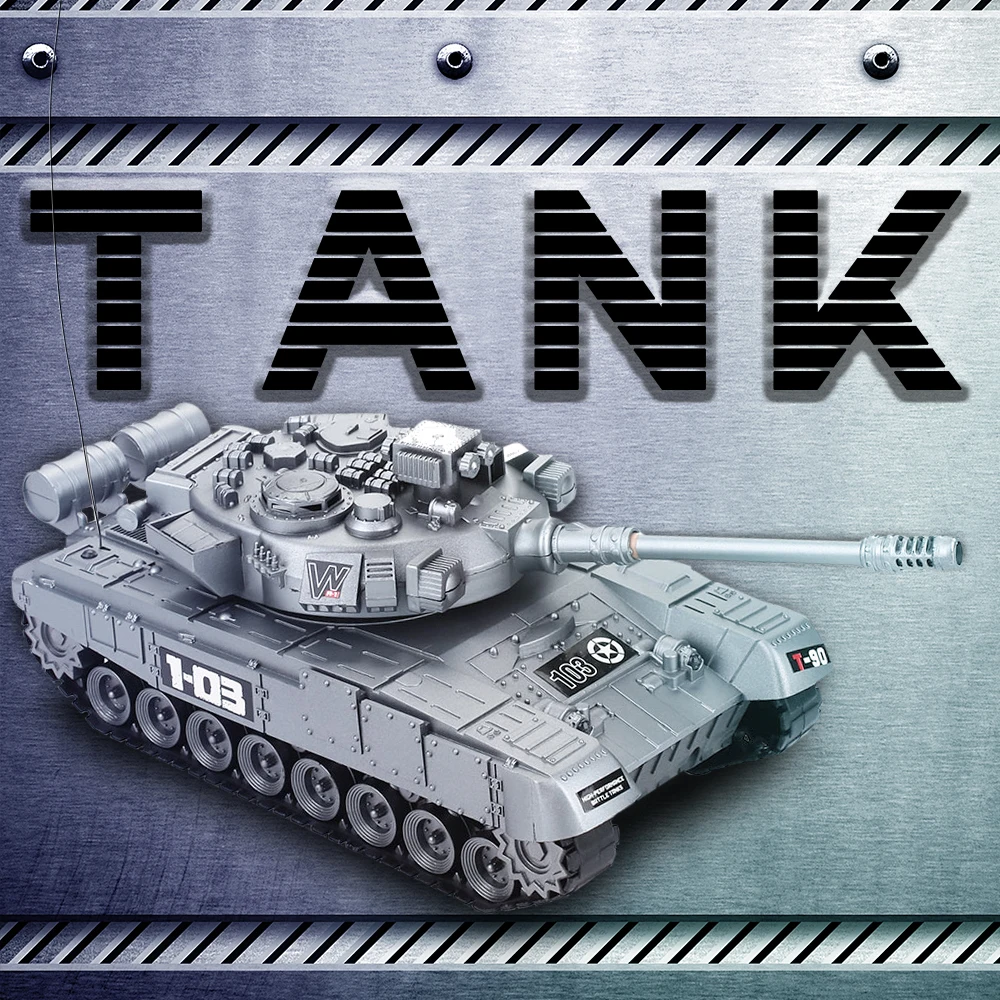 RC War Tank радио зарядное устройство боевой запуск беговая дорожка дистанционное