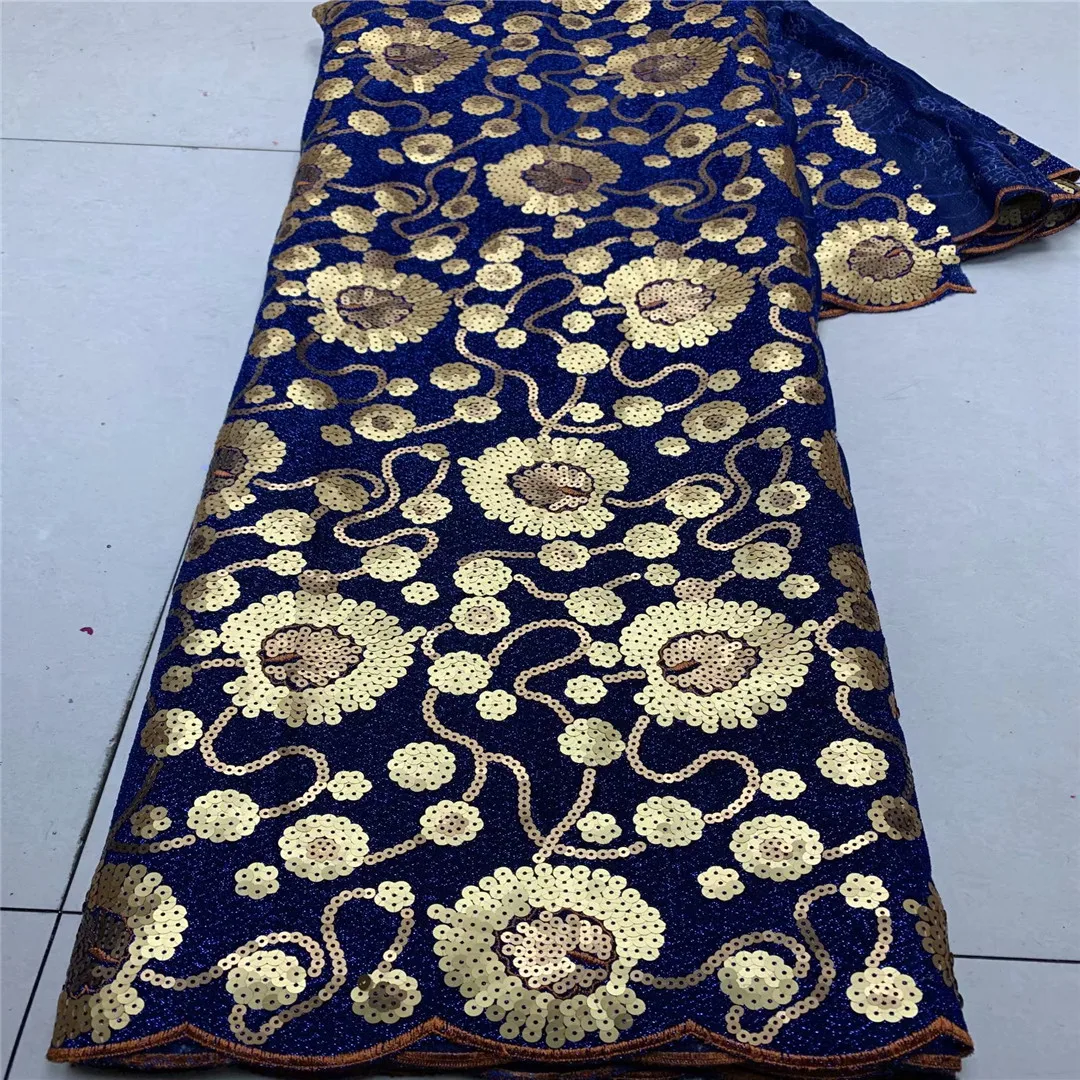 Африканская кружевная ткань 2021 высококачественные 3d блестки с вышивкой