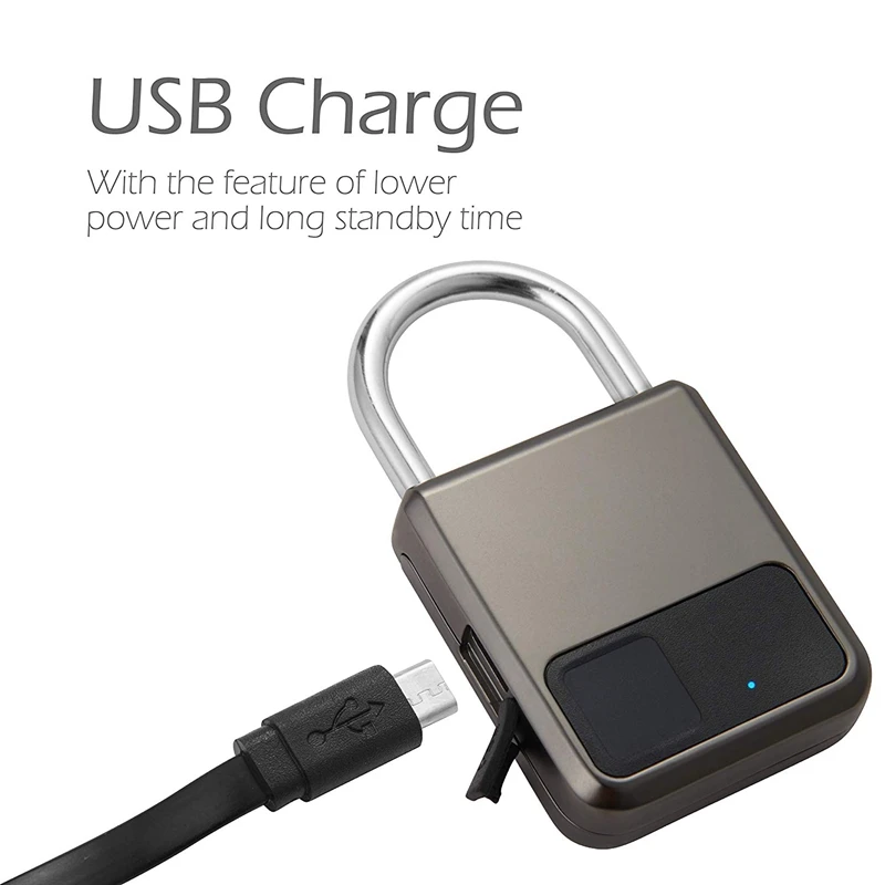 Навесной замок со сканером отпечатков пальцев смарт-навесной комбинированный