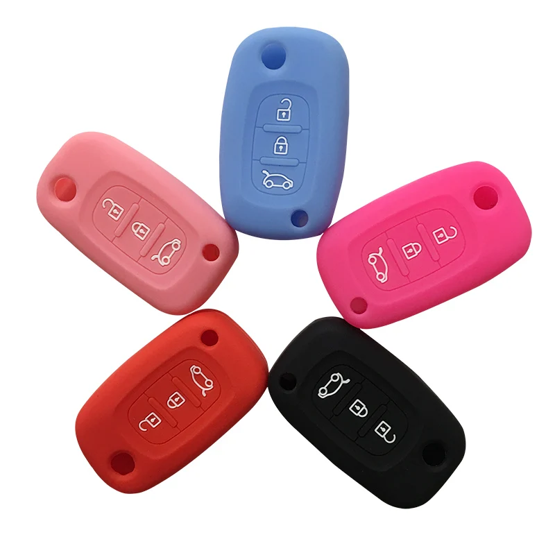 

Silicone Flip Key Cover Case for Renault Modus Fluence Clio3 Kangoo 2006-2013 Megane3 Scenic3 Fluence Twingo Covers for Car Keys