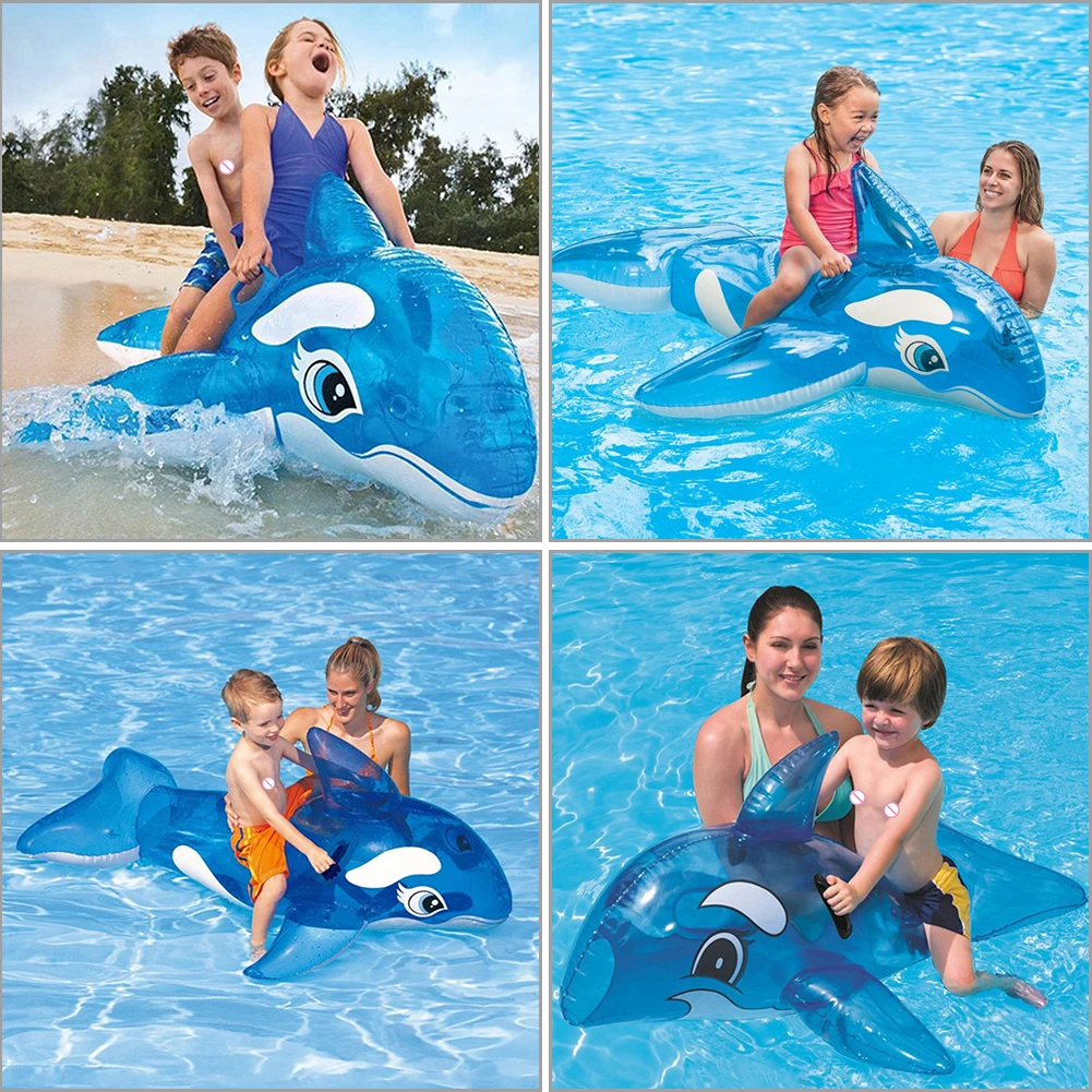 

Inflatable Floating Toys Children Water Playing Toy PVC Whale Shaped Swimming Kids Pool Interative Playing Toys