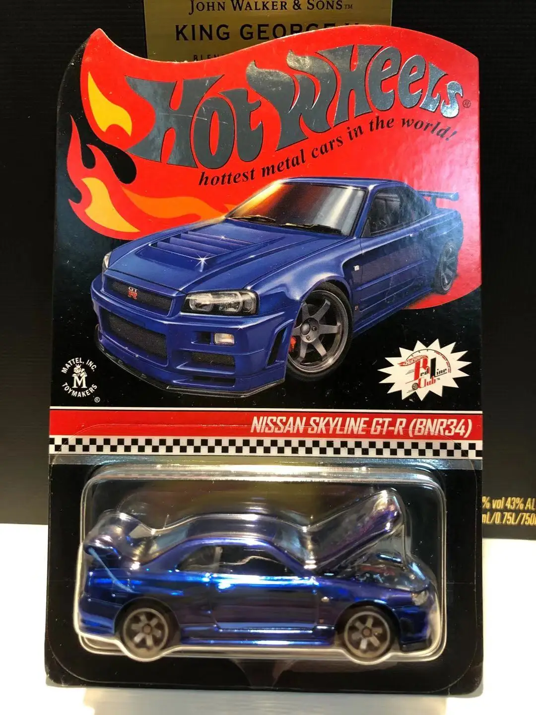 Горячие колеса автомобили 1/64 красная линия клуб NISSAN SKYLINE GTR R34 Металл литые