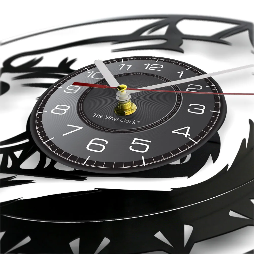 Настенные часы с виниловой пластиной винтажные Виниловые настенные украшения