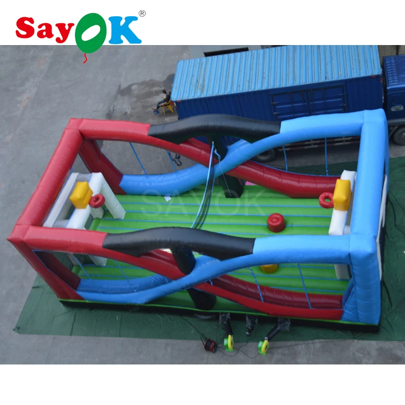 Большая многофункциональная надувная площадка для бокса баскетбола волейбола