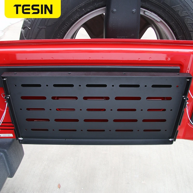 TESIN металлическая гибкая задняя дверь стол багажника стойка для груза держатель