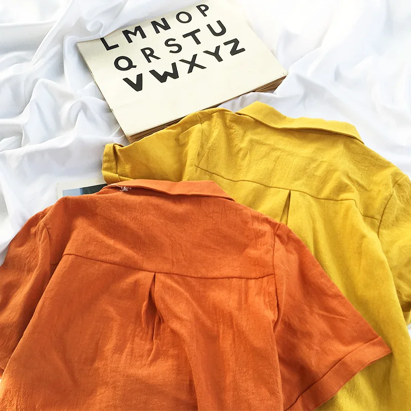 Рубашка с принтом фруктов топы корейские женские вышивкой Луны блузы