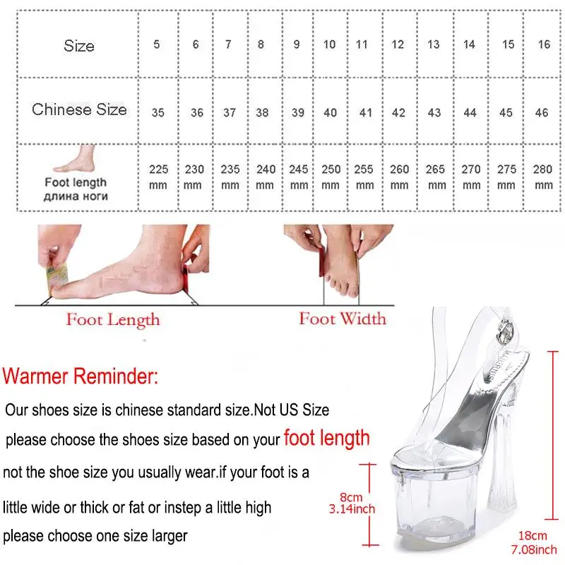 Женские прозрачные босоножки MAIERNISI Водонепроницаемые на высоком каблуке 18 см и