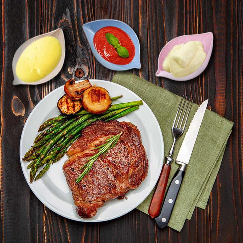 Многофункциональные миски для приправ из пшеничной соломы различные формы уксус