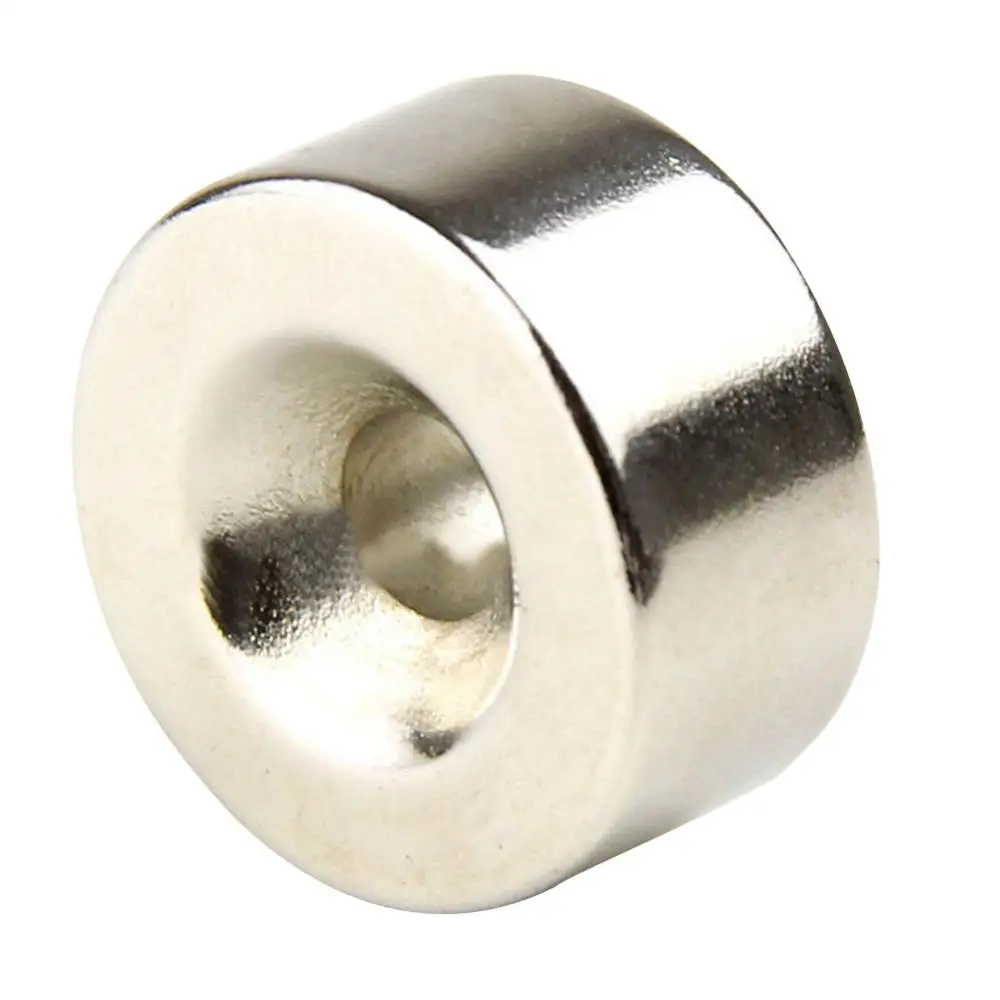 20mm x 10mm Ring Magnet Neodymium Rare Earth N35 Strong Round Disc Hole 6mm | Magnetic Materials