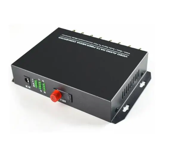Free Shipping 8 Channel Analog Video Optical Fiber Media Converter Transmitter Receiver for Security System CCTV Cameras | Мобильные