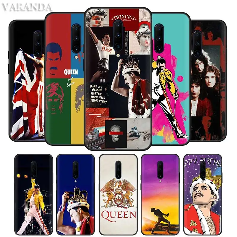 

Mercury Queen Band Case for Oneplus 8T 8 7T Nord Z 7 Pro 5G Coque for Oneplus8 One Plus Z Black Silicone Phone Covers