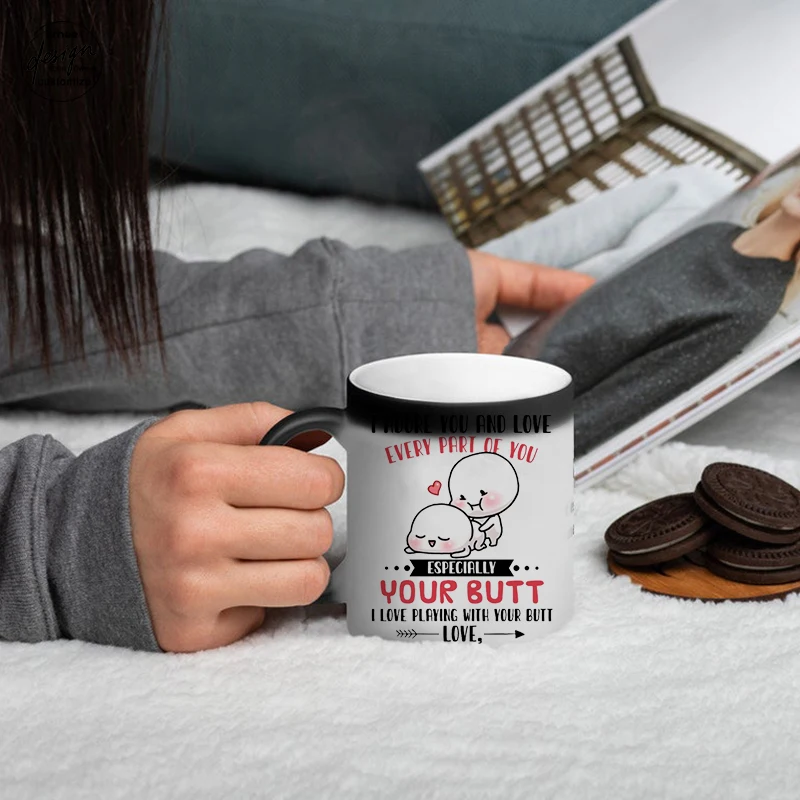 

Anniversary Gifts Funny Valentine's Day Present Husband Wife His Mug Coffee Mug Lover Cup Love Butt Ceramic Mug Birthday Gifts