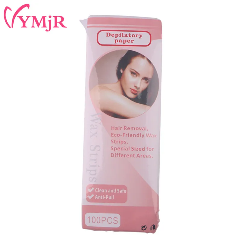 YMJR одноразовая восковая лента для удаления волос Бумага депиляции 100 шт.