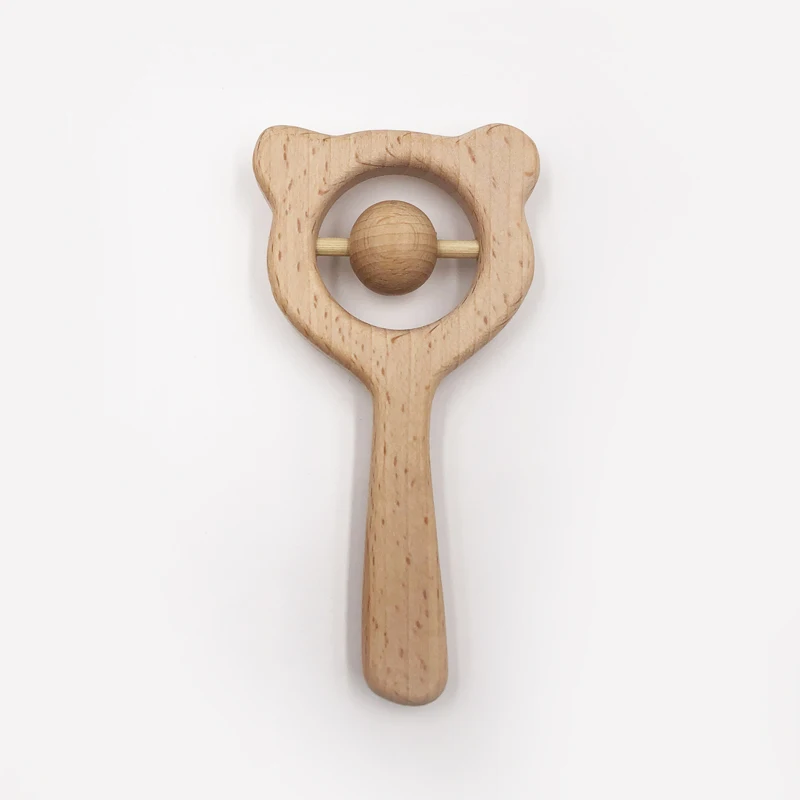 1 шт. деревянный Прорезыватель для зубов из бука|wooden teethers|teether woodfood teether |