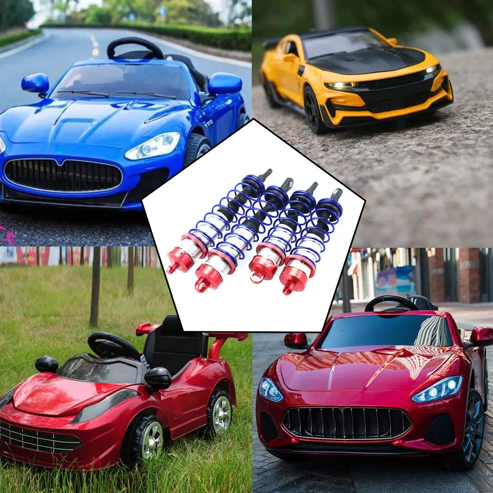 

4PCS Car Parts Shock Absorber 1/8 Rc Car Truck Parts Metal Oil Pressure Adjustable Shock Absorber Accessories