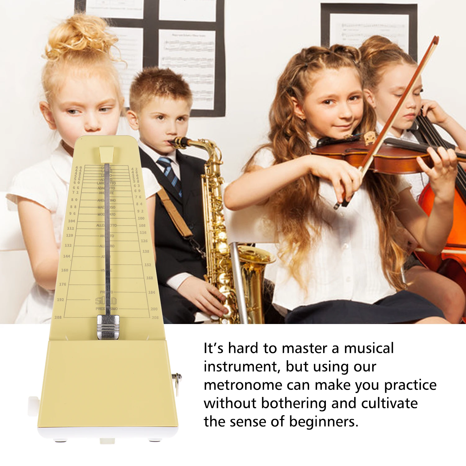 Соло S-320 Универсальный механический метроном ABSMaterial для гитары скрипки пианино