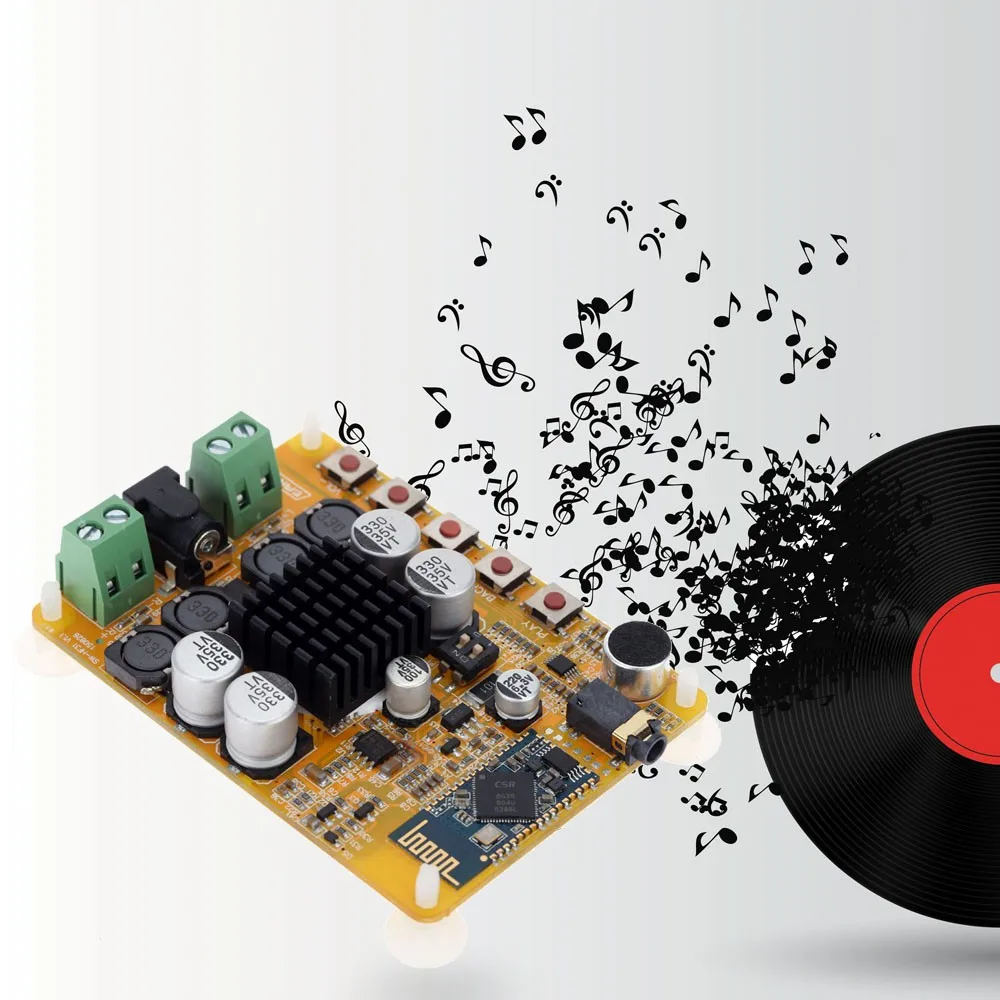 TDA7492 беспроводной Bluetooth 4 0 2*50 вт 2-канальный аудио ресивер стерео цифровой