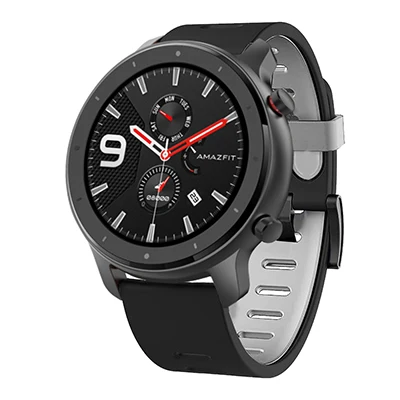 Black Grey 22 мм спортивный силиконовый браслет для Xiaomi Huami Amazfit Bip BIT PACE Lite Youth Amazfit GTR Смарт часы сменный ремешок 47 мм - Цвет: Black Grey