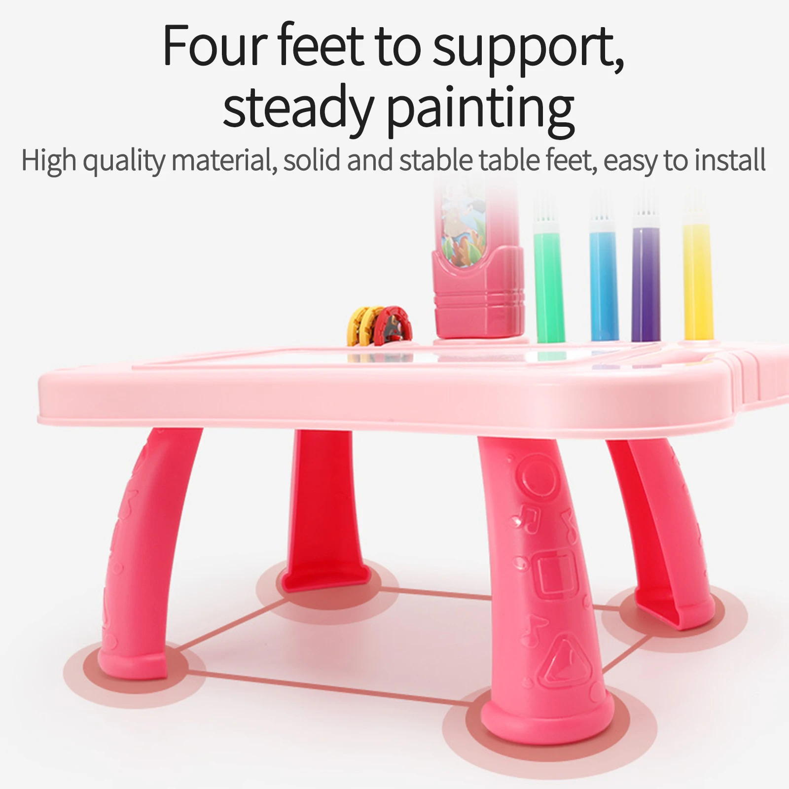 

Children Led Projector Art Drawing Table Toys Kids Painting Board Desk Arts and Crafts Projection Educational Learning Toy