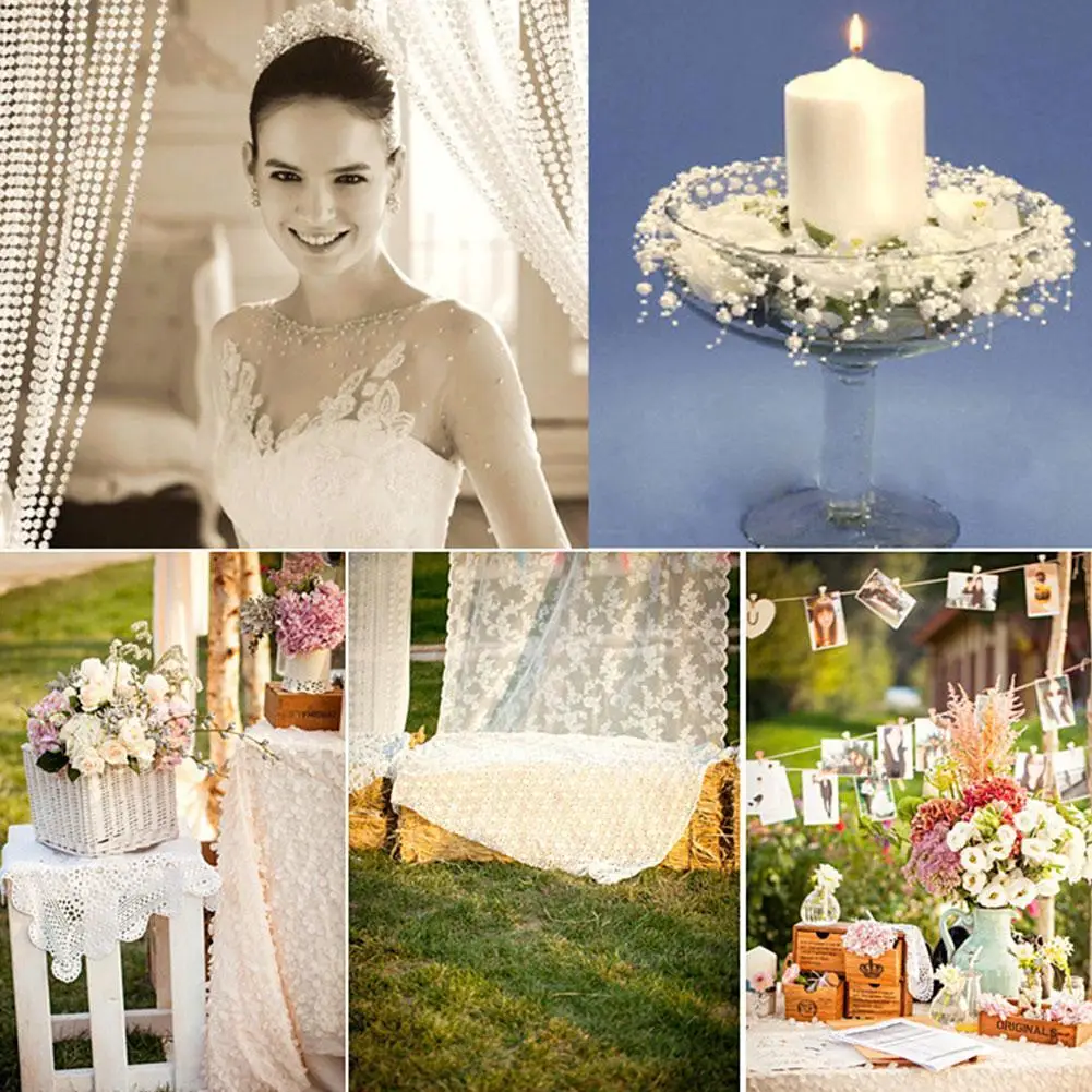 5 м Перламутровые Бусины леска для рыбалки искусственный жемчуг вечерние сделай