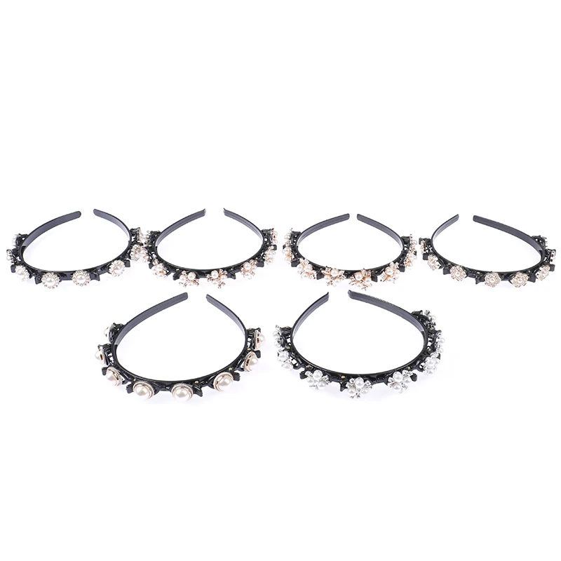 

Pearls Elegant Hairbands Men Women Sports Headband Bangs Hairstyle Make Up Hairpins Fashion Hair Accessories