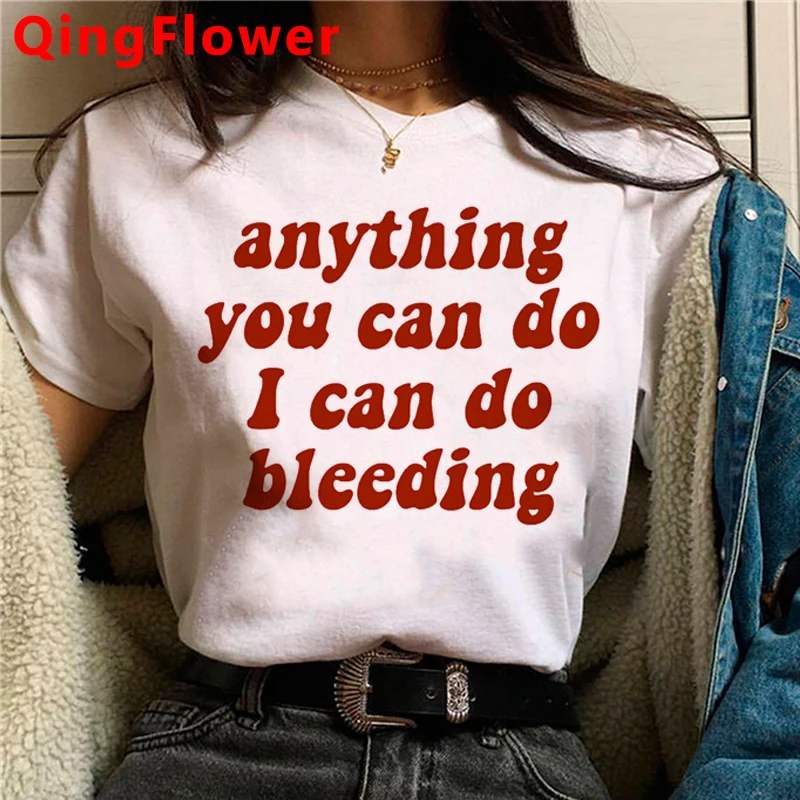 Топы феминистских девушек Power Grl Pwr Feminism женские винтажные кавайные футболки harajuku