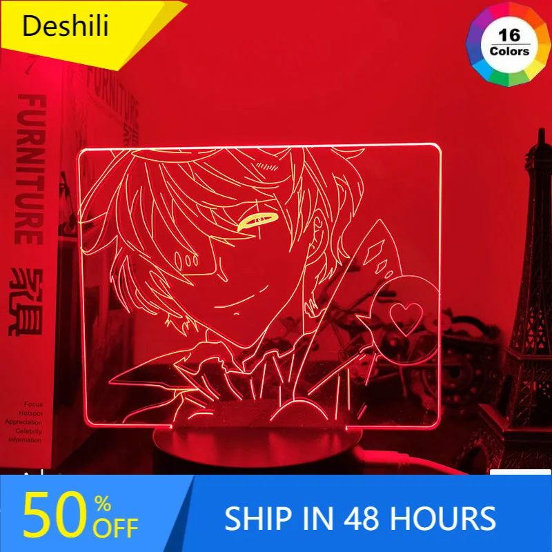 

Anime 3d Light Bungo Stray Dogs Nikolai Gogol for Kids Bedroom Deco Night Light Manga Gift Table Led Night Lamp Bungo Stray Dogs