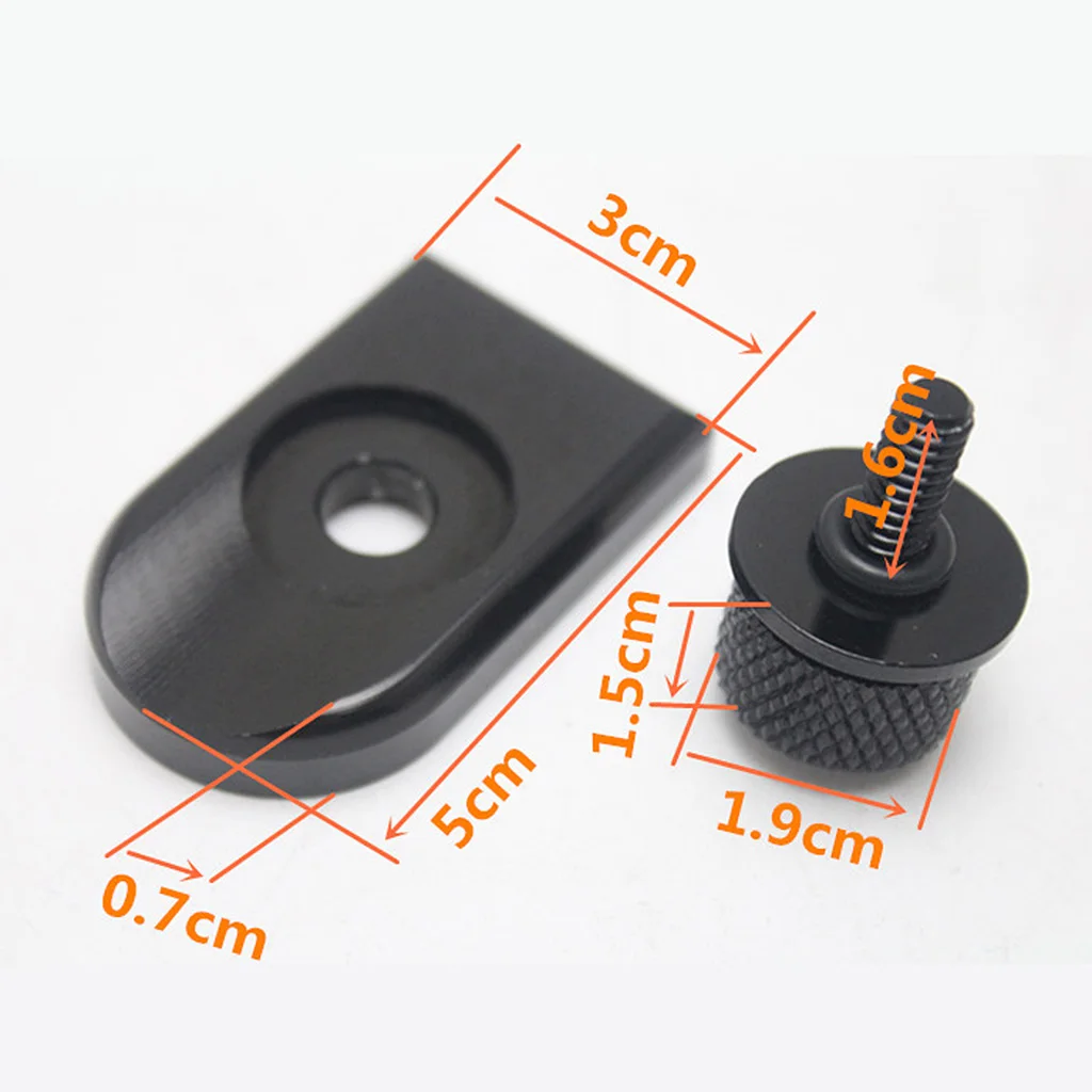 

Seat Bolt Tab Screw Mount Knob Cover For Harley Sportster Black