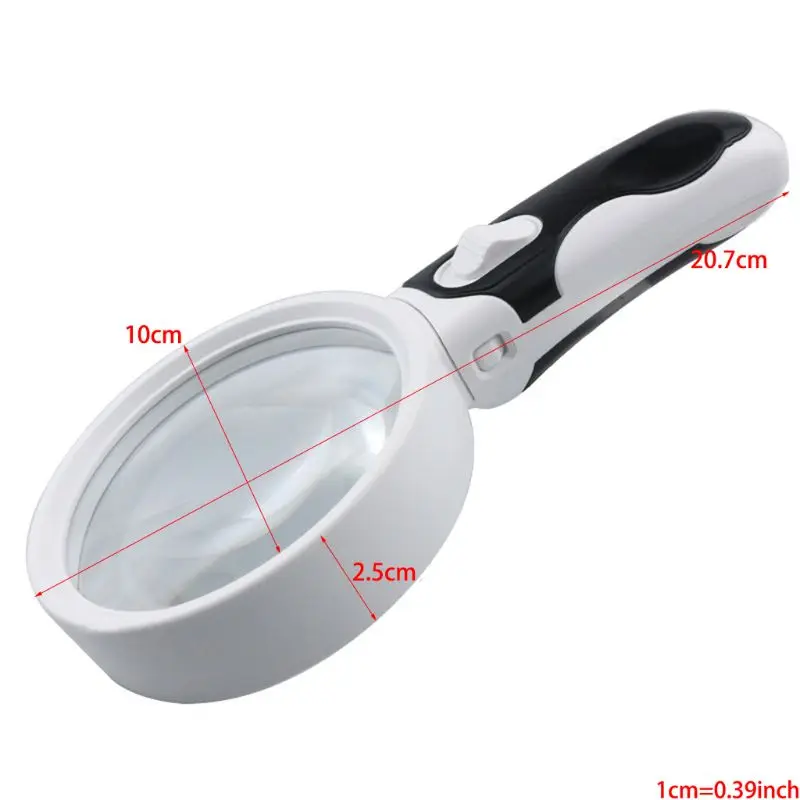

20x LED Small Handheld Lighted Magnifying Glass