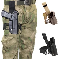 tactical airsoft gun holster for glock 17 19 22 23 31 32 pistol drop leg holster combat gun case thigh gun bag hunting accessory