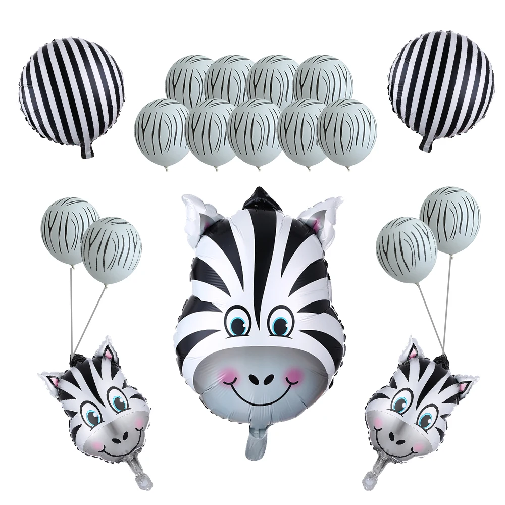 Воздушные шары в виде головы тигра зебры 40 х64 см 3 2 г 18 шт.|toys toys|toys toys toystoy zebra |