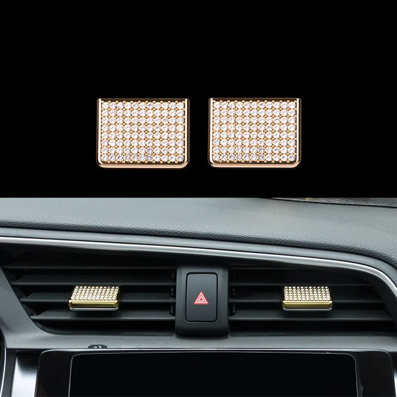 Украшение для интерьера алмазная ручка кондиционера Honda Civic 10 2016 2017 2018 2020|Лепнина