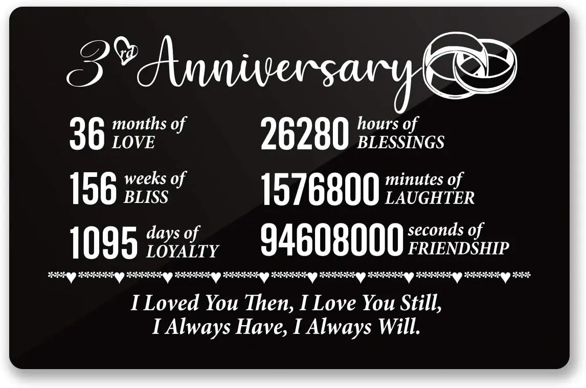 Карточка для 3-летней годовщины подруги кошелек с гравировкой на годовщину