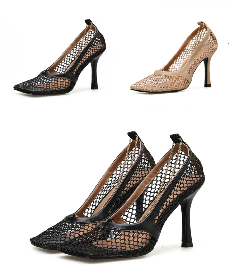 

Women Shoes Autumn Sandals Woman 2022 Luxury Loafers Medium Heel Low Sexy Dress Office 365 Shoes with Free Shipping Black Pumps