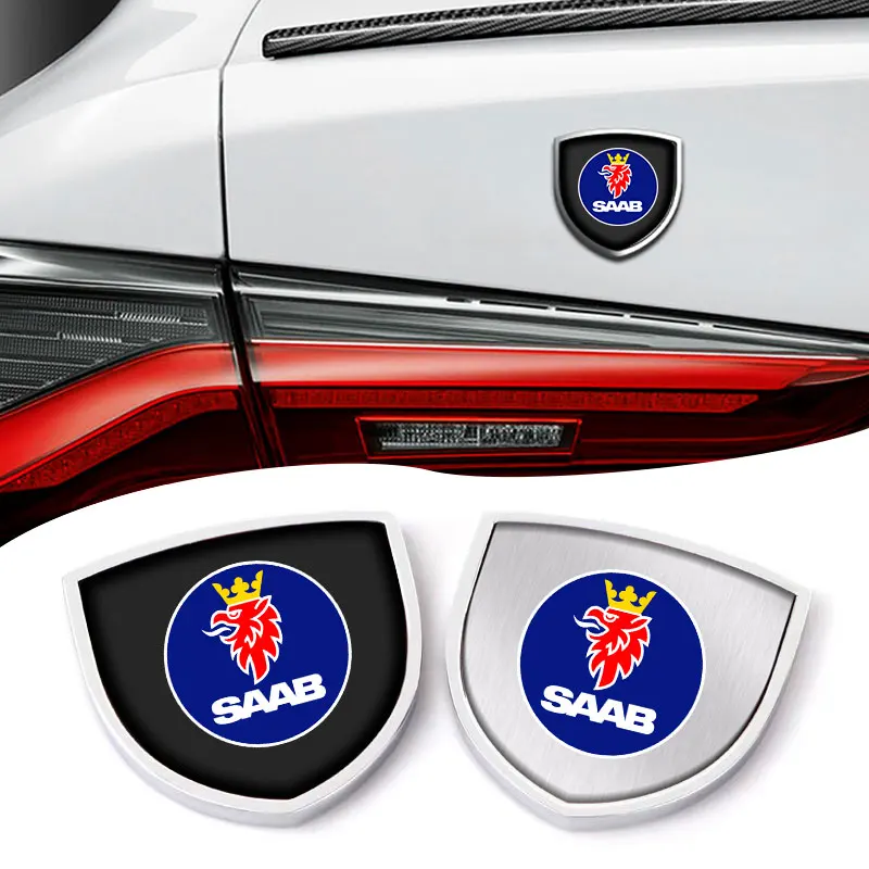 

1pcs Car 3D Personalized Metal Emblem Decoration Stickers Decals Gifts for Saab 03-10 9-3 9-5 93 9-7X 9-2x 9-5x 9000 Scania Logo