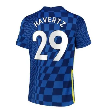 

20 21 22 Chelsea cf Soccer jersey football WERNER HAVERTZ CHILWELL ZIYECH 2021 2022 PULISIC home blue Football Shirt kidsset