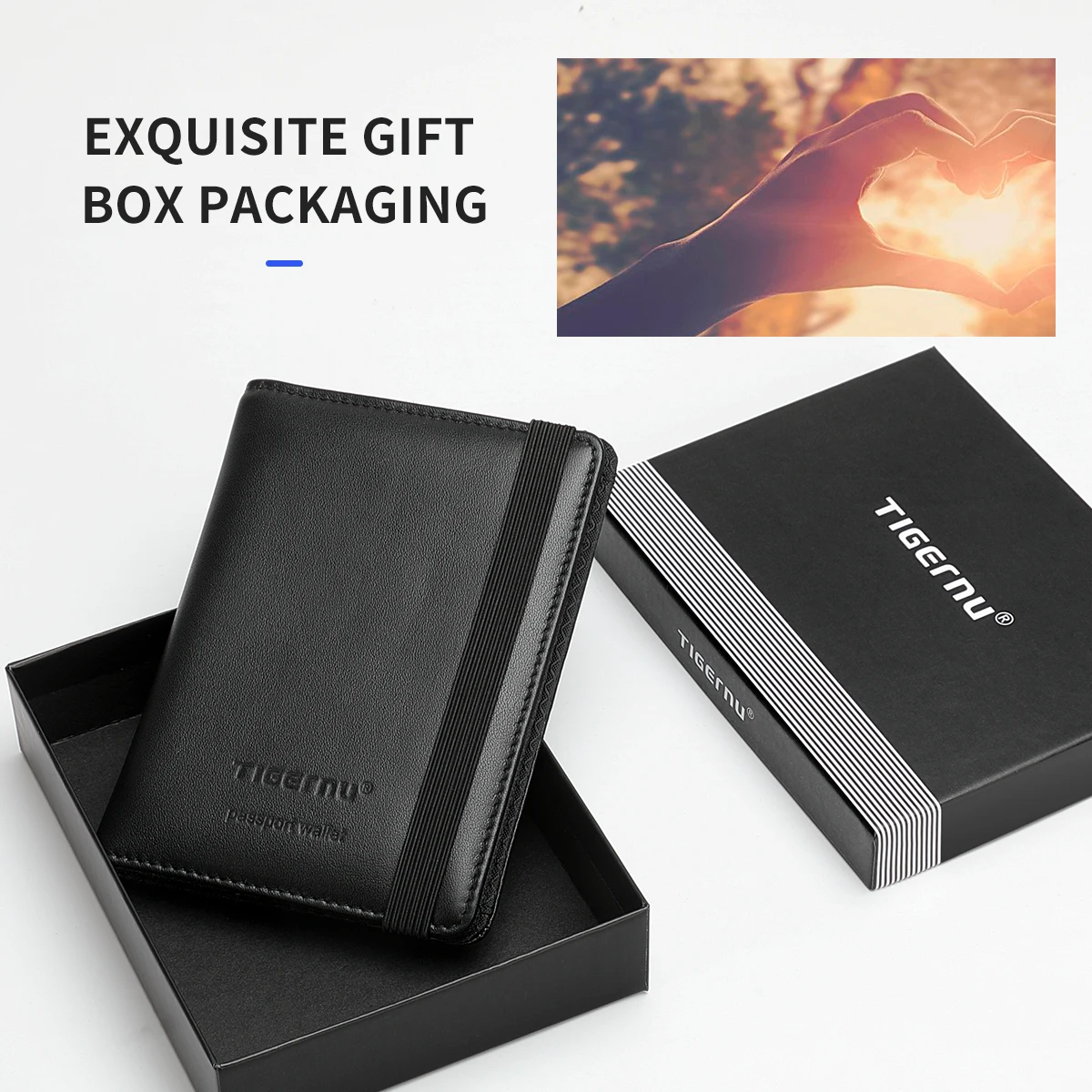 Обложка для паспорта Tigernu мужская из натуральной кожи кошельки с защитой от кражи